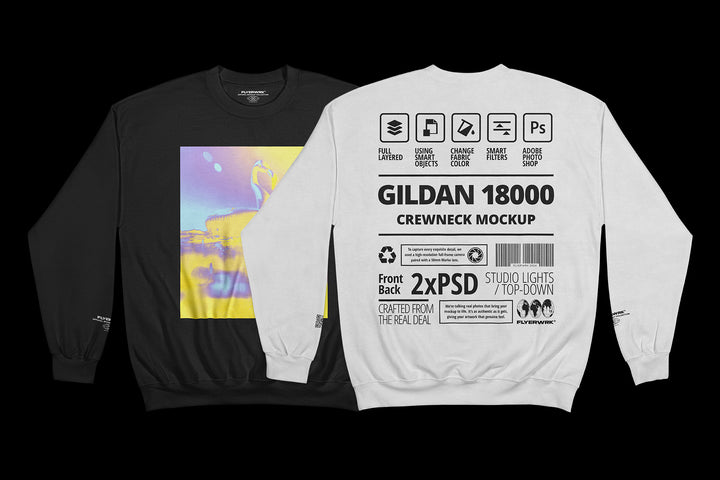 Gildan 18000 Crewneck Mockup - Folded Arms