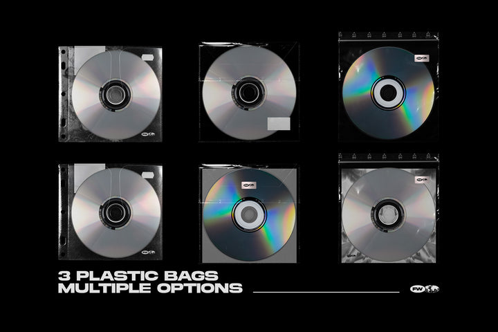 CD Plastic Bag Mockup