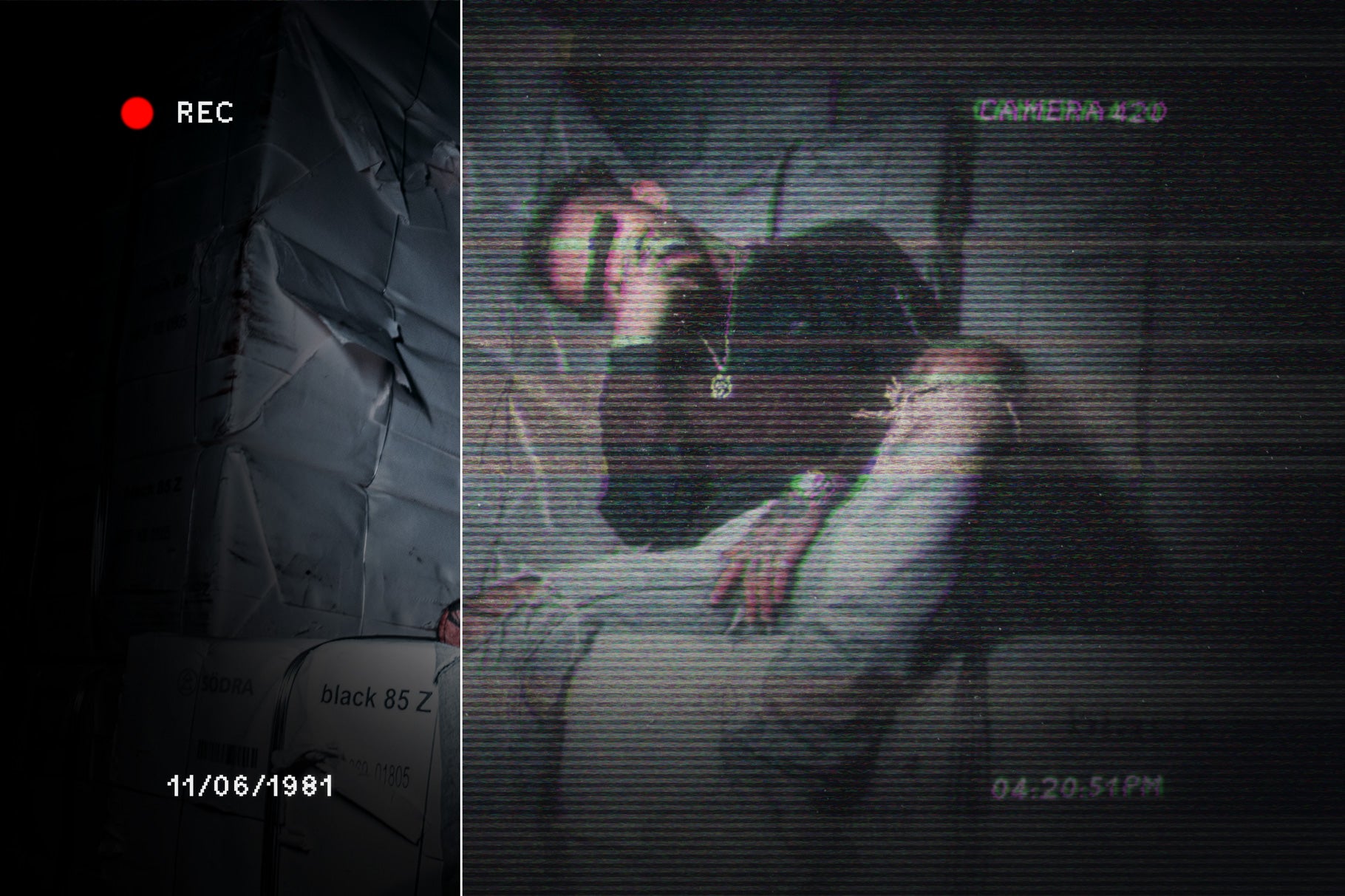 Analog VHS Glitch Mockup