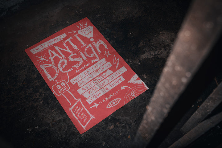 Basement A2 Poster Mockup - Floor Folds