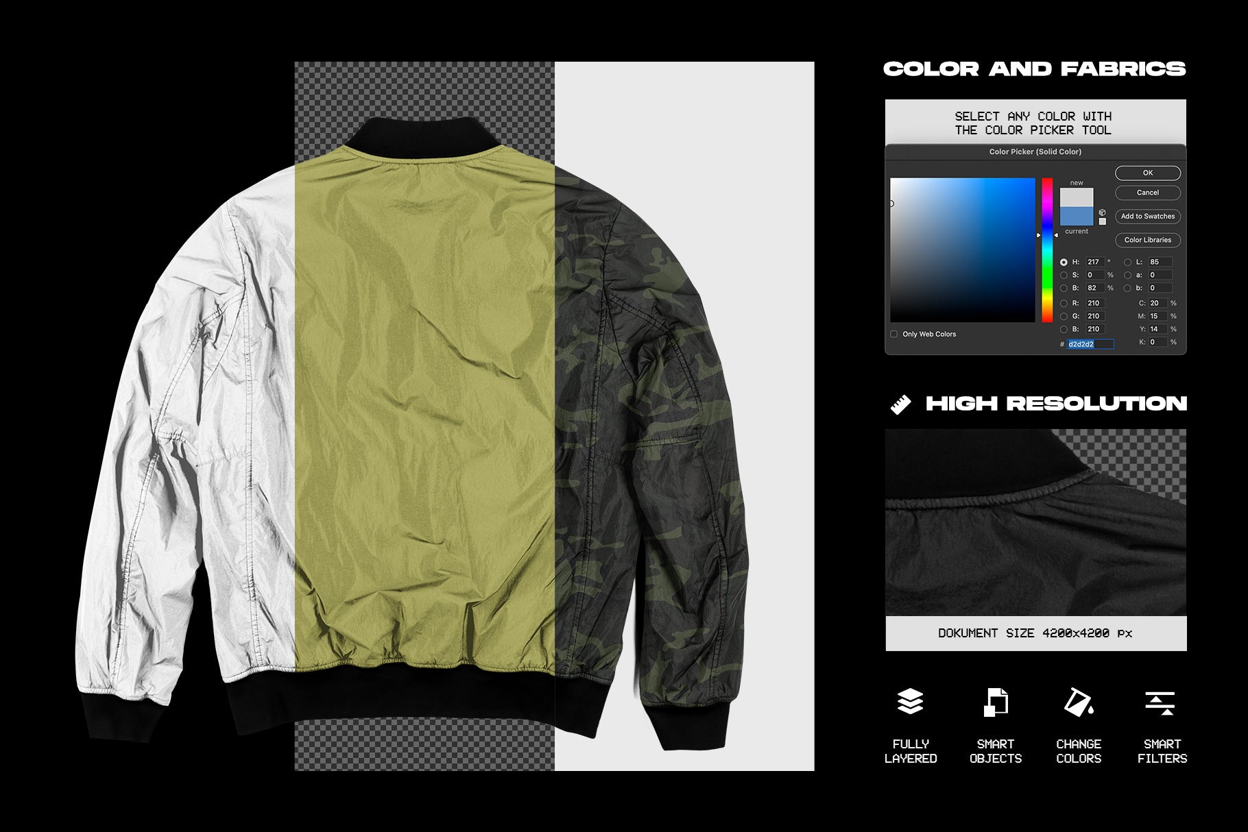 Bomber Jacket Mockup - Main Image