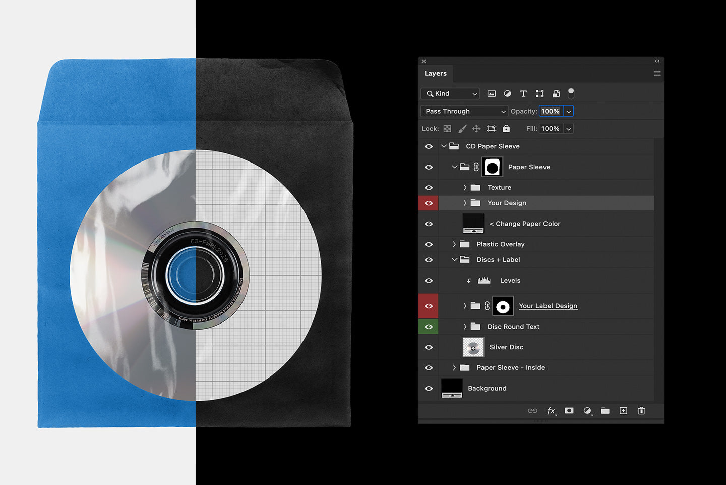 CD Paper Sleeve Mockup