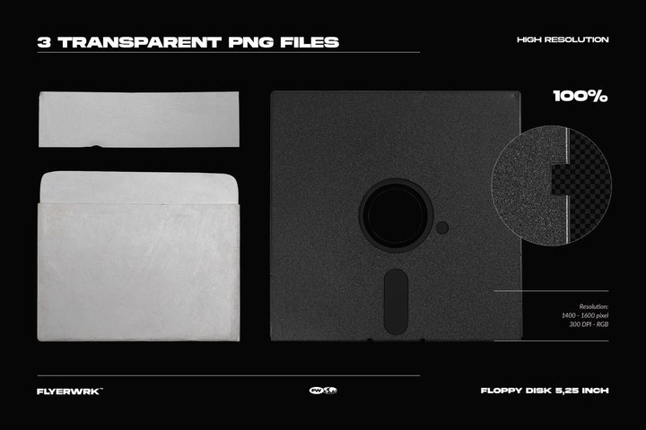 Floppy Disk Mockup 5.25 Inch