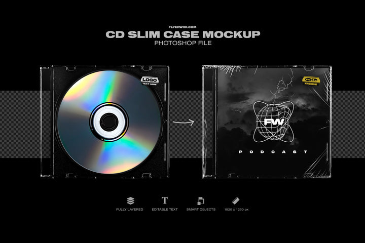 CD Slim Case Mockup
