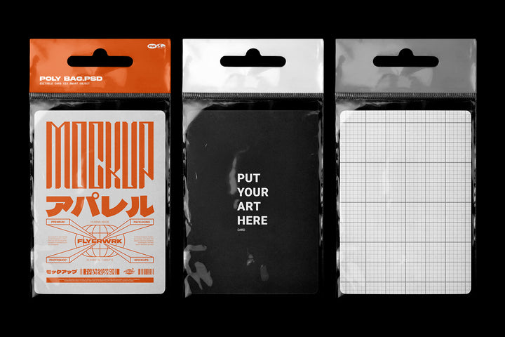 Hanging Poly Bag Mockup