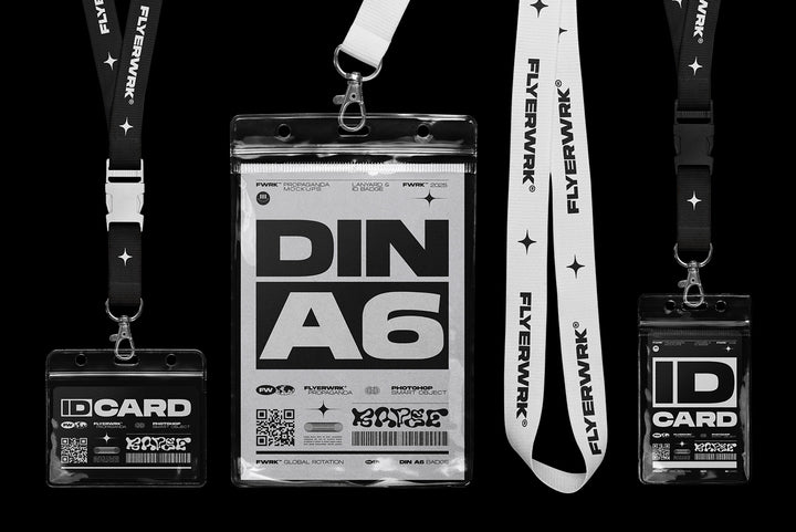 Authentic Lanyard & ID Badge Mockup