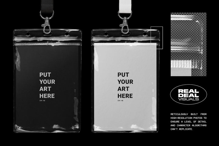 Authentic Lanyard & ID Badge Mockup