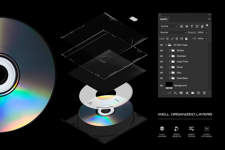 CD Slim Case Mockup