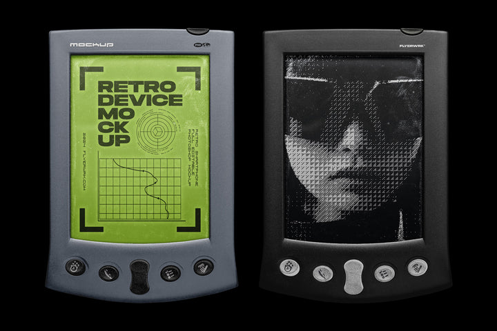 Retro Mobile Smart Device Mockup Bundle