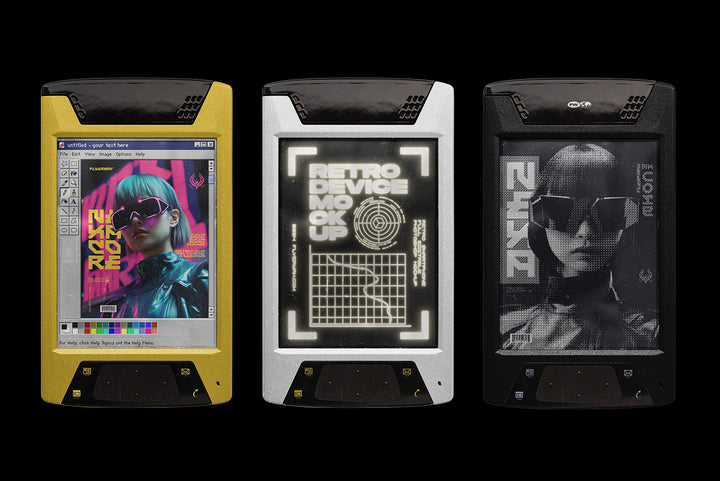 Retro Mobile Smart Device Mockup Bundle