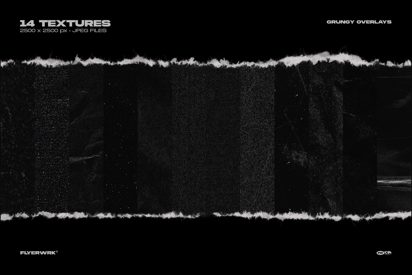 Rippers Edge Torn Paper Brushes flyerwrk