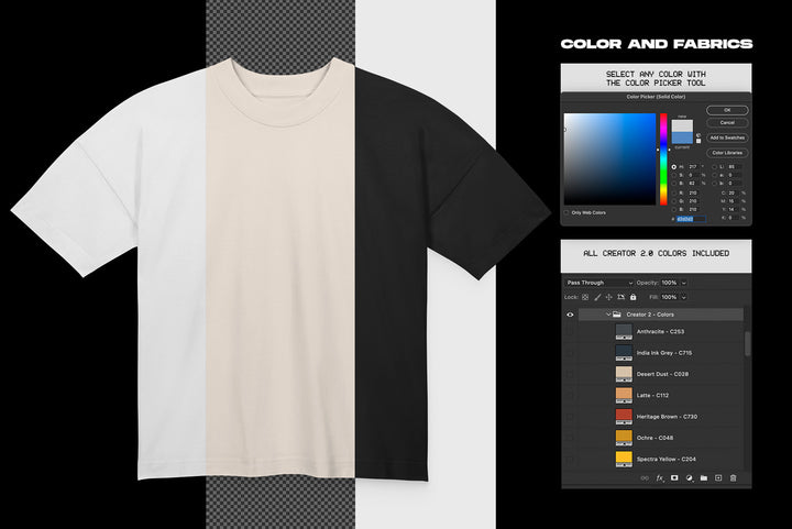 Stanley Stella Blaster T-shirt Mockup - Hanging