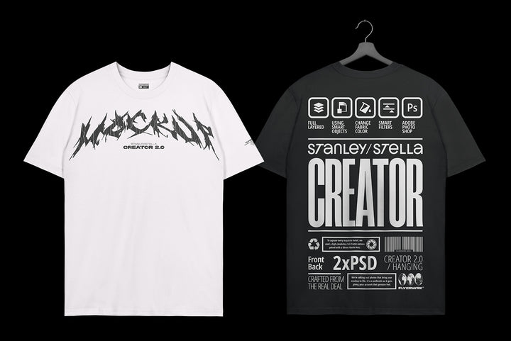 Stanley Stella Creator 2.0 T-shirt Mockup - Hanging