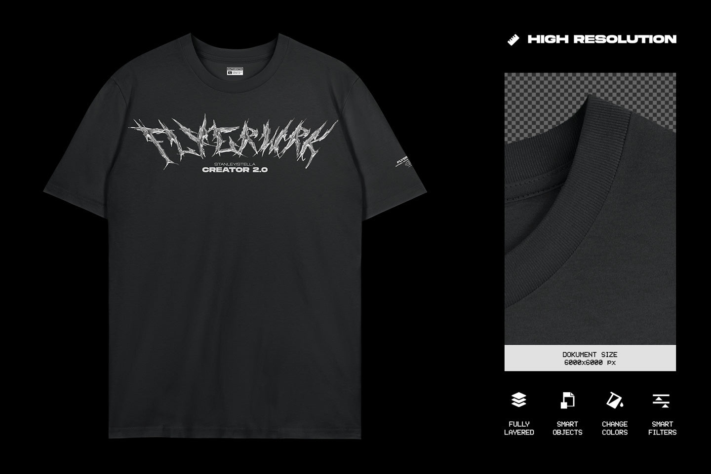 Stanley Stella Creator 2.0 T-shirt Mockup - Hanging