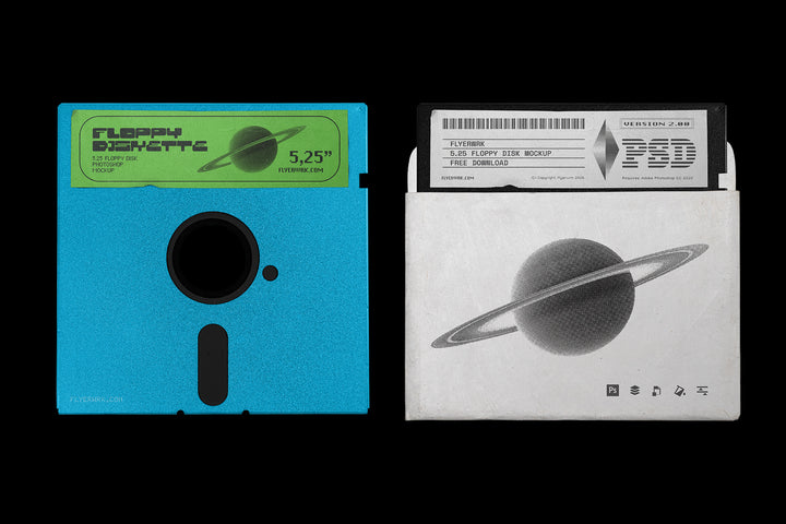 Floppy Disk Mockup 5.25 Inch