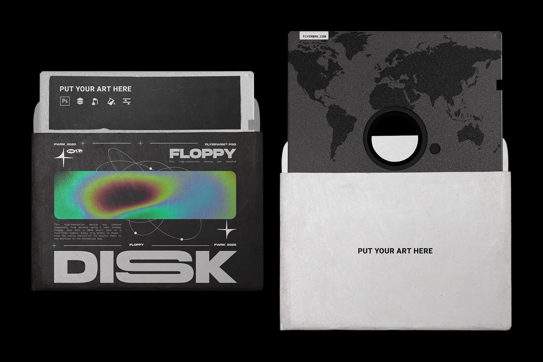 Floppy Disk Mockup 5.25 Inch