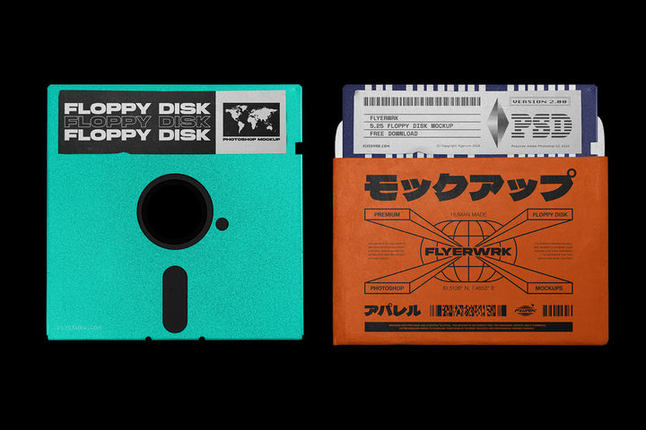 Floppy Disk Mockup 5.25 Inch