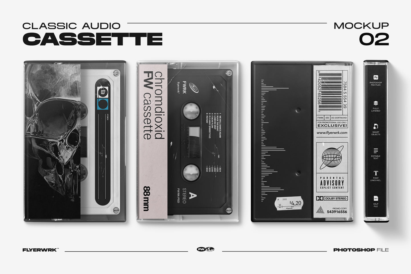 Cassette Mockup Bundle