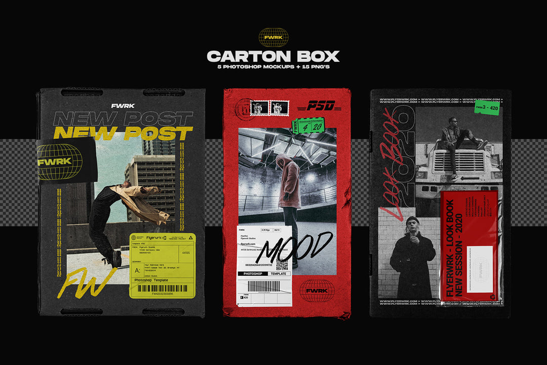 Carton Box Mockups