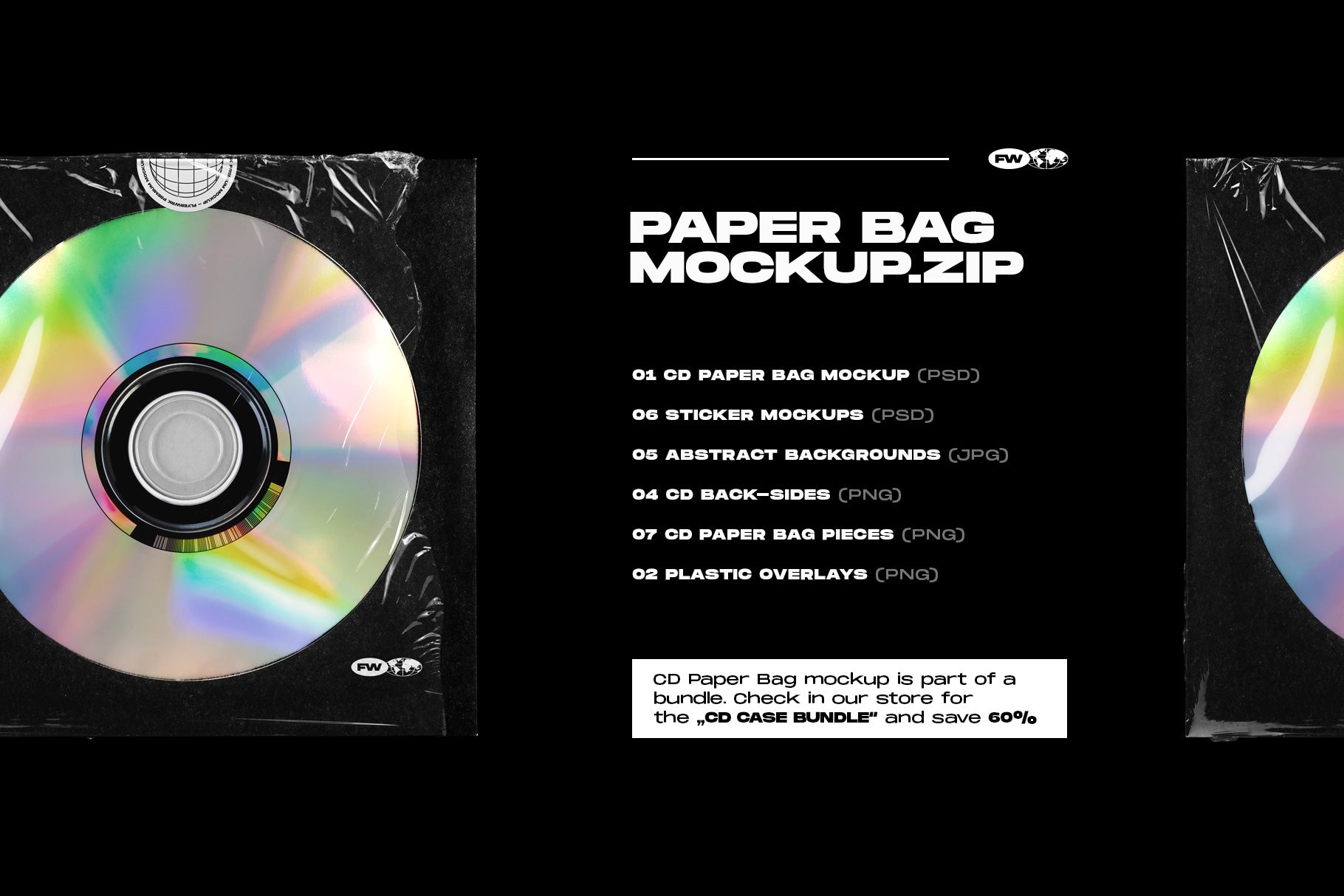 CD Paper Bag Mockup