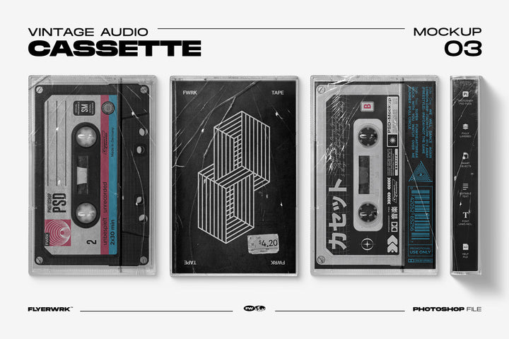 Cassette Mockup Bundle